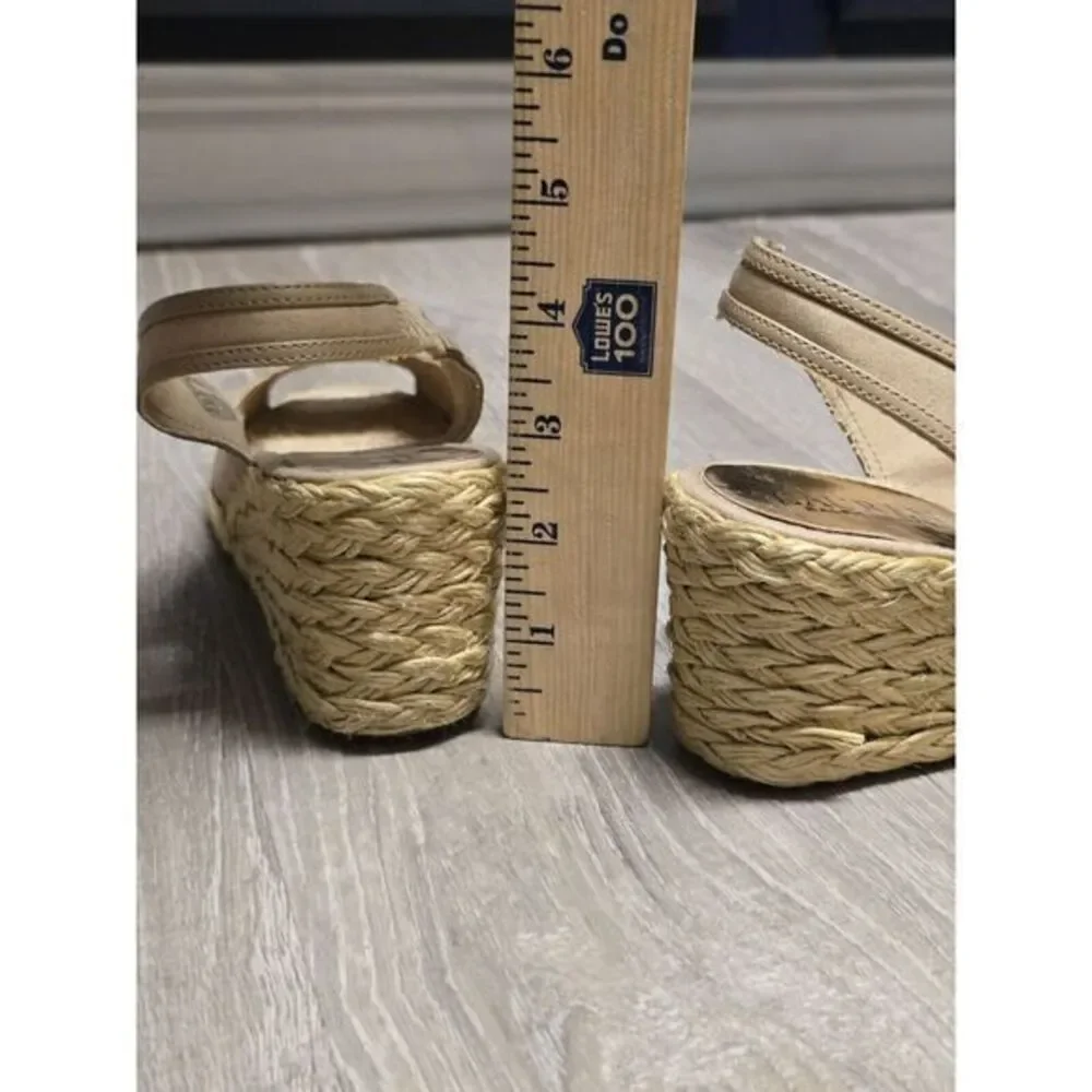 Lauren Ralph Lauren Catrin Women's Slingback Wedge Heel‎ Sandals Shoes Size 7B
